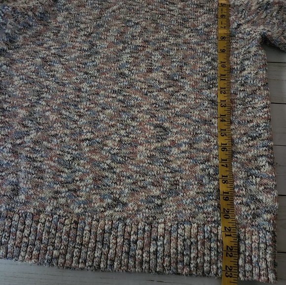 LL BEAN 100% Cotton Multicolor Knit Pullover Sweater Size Large - Picture 9 of 10